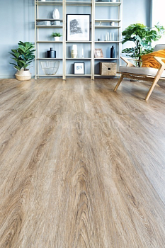Клеевая кварцвиниловая плитка Alpine Floor Легкие линии (Easy Line) ДУБ РЫЖИЙ ECO 3-21